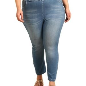 the pink moon women's plus size blue