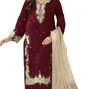 emi stitched round neck salwar suit